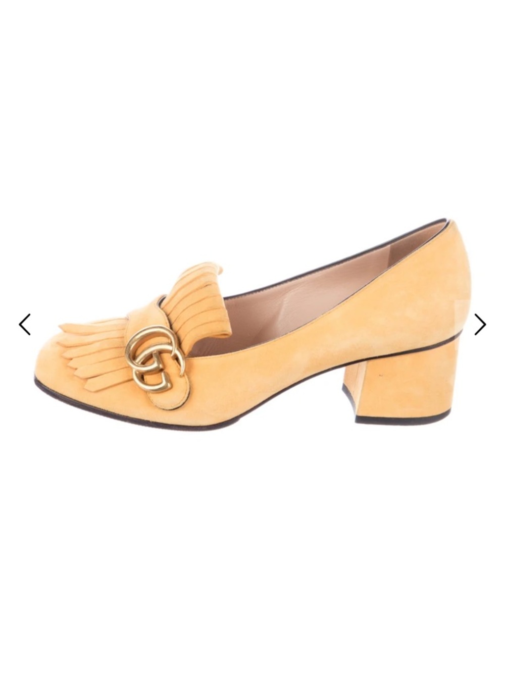 Gucci Double G Logo Suede Pumps in box 
Women's Size: 7.5 | IT 37.5